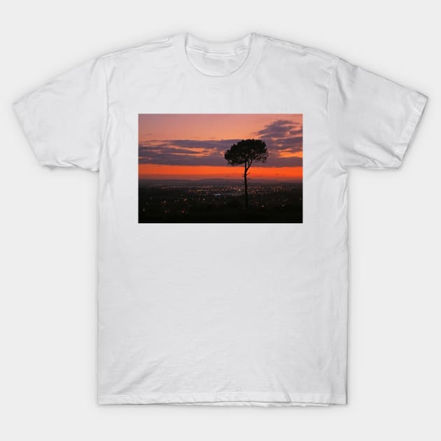 Poole & Purbeck Sunset T-Shirt by RedHillDigital